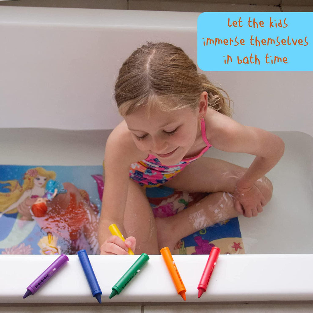 ZenQuil Products Kids Bath Crayons for Toddlers 1-3, Baby Stepping Into Fun  - Washable Easy to Clean Non-Toxic : : Toys & Games