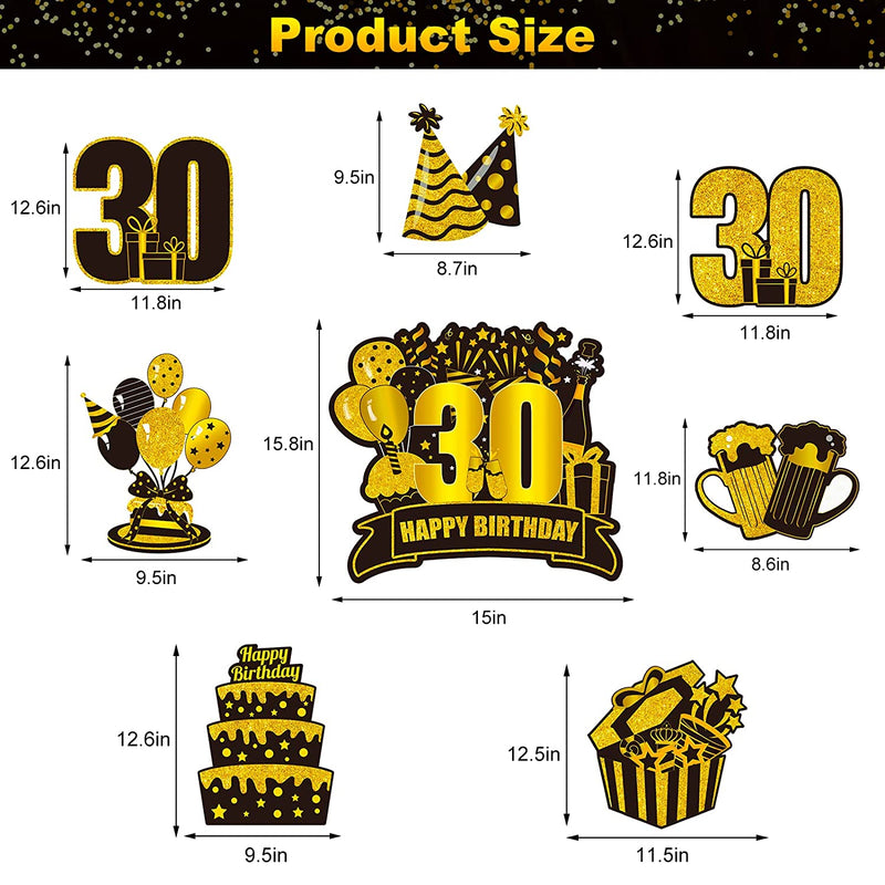 70Th Birthday Yard Sign Large Black Gold 70Th Birthday Decorations 70 Happy Birthday Yard Signs with Stakes Outdoor Lawn Sign for Birthday Supplies of 70 Year-Old