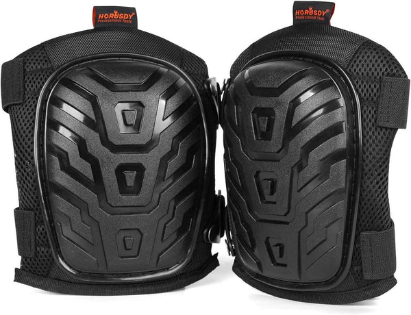 HORUSDY Professional Knee Pads with Heavy Duty Foam Padding and Comfortable Gel Cushion, Strong Double Straps and Adjustable Easy-Fix Clips