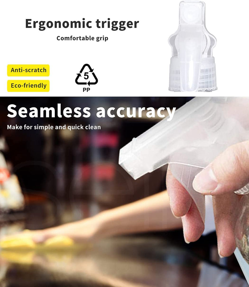 4X 500Ml Amber Glass Spray Bottles Trigger Water Sprayer Aromatherapy Dispenser