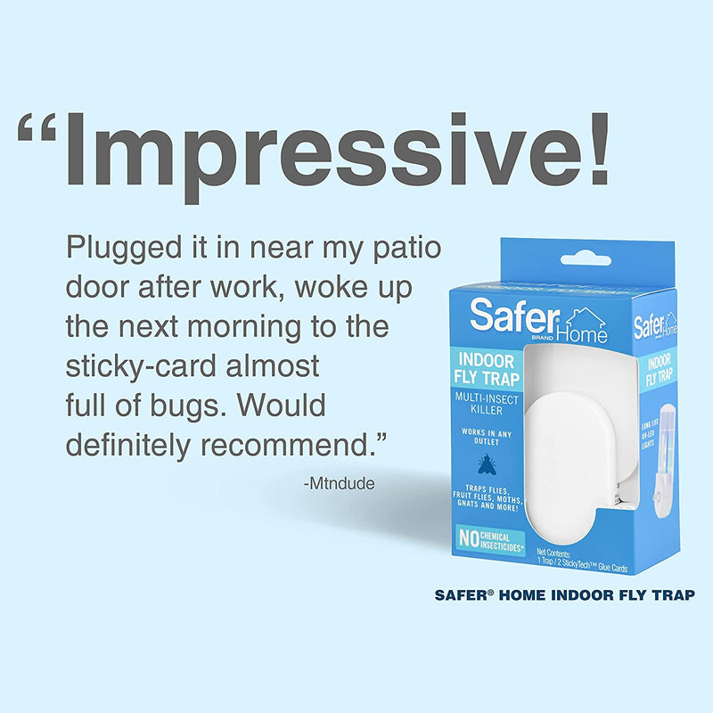  Safer Home SH502 Indoor Plug-in Fly Trap & SH503 Refill Pack  of Glue Cards for – 3 : Patio, Lawn & Garden