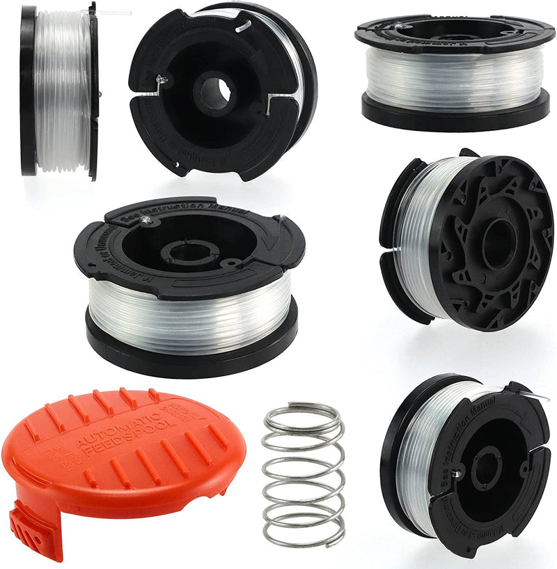 Trimmer Replacement Spool Cap - Replace RC-100-P, RC100P, 385022-03 -  Compatible with Black and Decker - Weed Eater Cover - Weed Wacker Caps -  Grass Trimmer Parts (4pcs) 