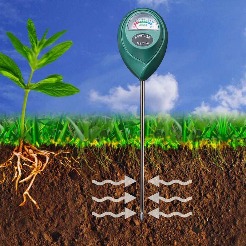 XLUX Soil Moisture Test Sensor Meter Water Monitor, Hygrometer for Gardening, Farming Planting,Black,No Batteries Required
