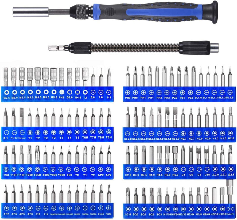 Precision Screwdriver Set, 126 in 1 Repair Tool Kit, Magnetic Driver Kit for Mobile Phone Smartphone Game Console Tablet, PC