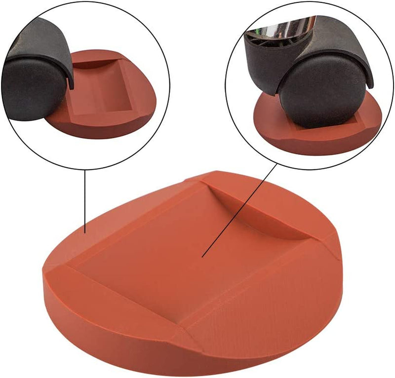 6 Pcs Rubber Furniture Caster Cups, AIFUDA Furniture Coasters Anti-Sliding Floor Grip Floor Protectors for All Floors & Wheels of Furniture, Sofas and Bed