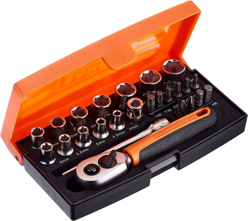 Bahco SL25 Socket Set 25 Piece 1/4 Inch Drive