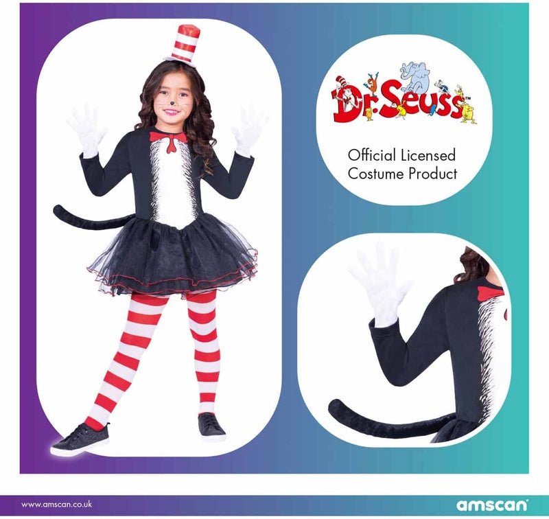 Amscan - Officially Licensed Dr Suess Cat in the Hat Dress Age: 3-14 Years
