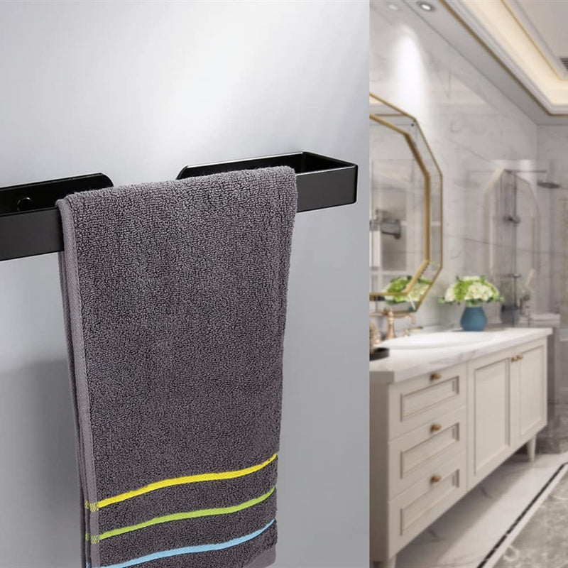 Taozun Hand Towel Holder/Hand Towel Bar - Black Face Towel Holder Self  Adhesive Towel Ring for