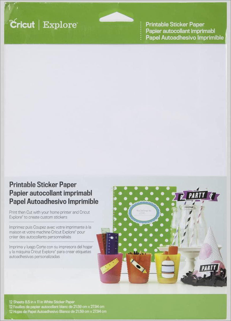 cricut 2002530 Printable Sticker Paper for Scrapbooking