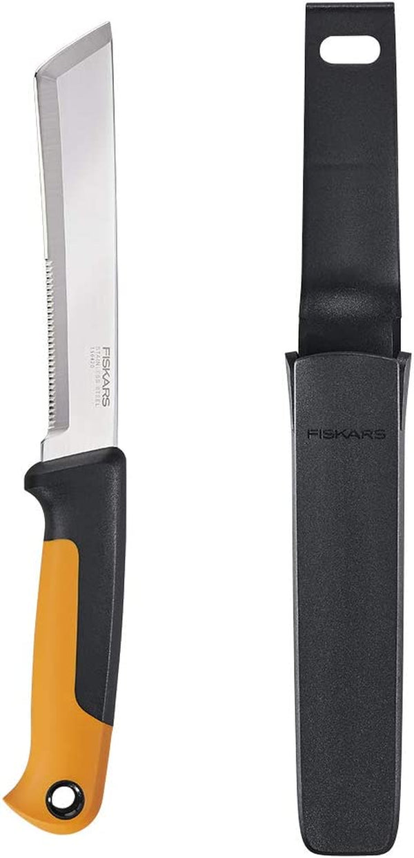 Fiskars 340150-1001 Food Gardening Harvesting Knife, Black/Orange