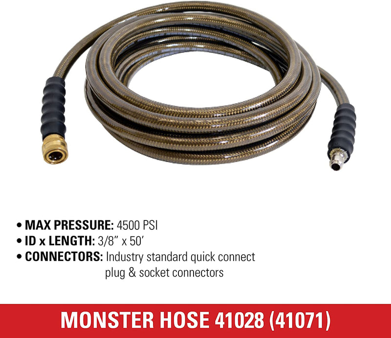 Simpson Cleaning 41034 3/8-Inch by 200-Foot 4500 PSI Cold Water Replacement/Extension Hose for Gas Pressure Washers