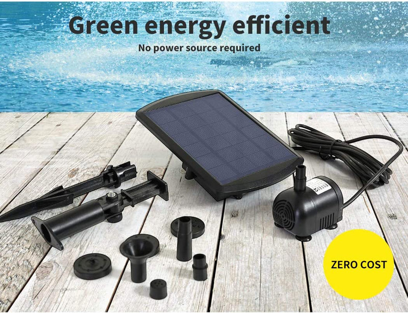 Solar Fountain Water Pump Powered Pumps Solared Power Pond Pool Garden Outdoor