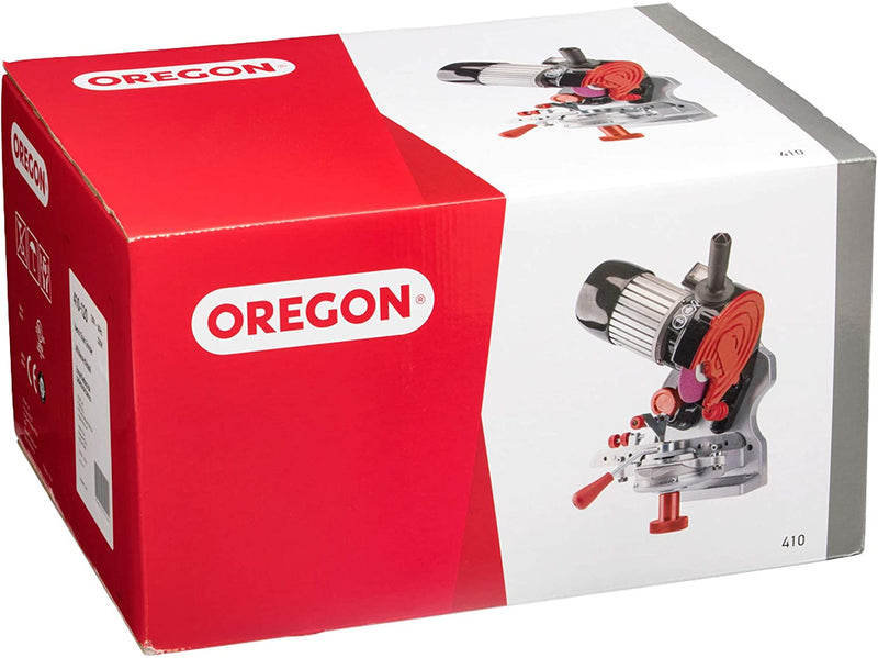 OREGON Professional Compact 230-Volt Bench Grinder, Universal Saw Chain Sharpener, for All Chainsaw Chains (410-230)