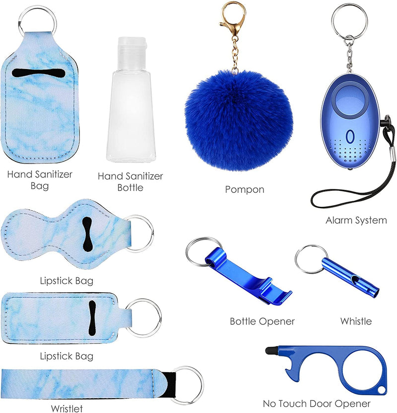  AMIR Safety Keychain Set for Women and Kids, 10 Pcs