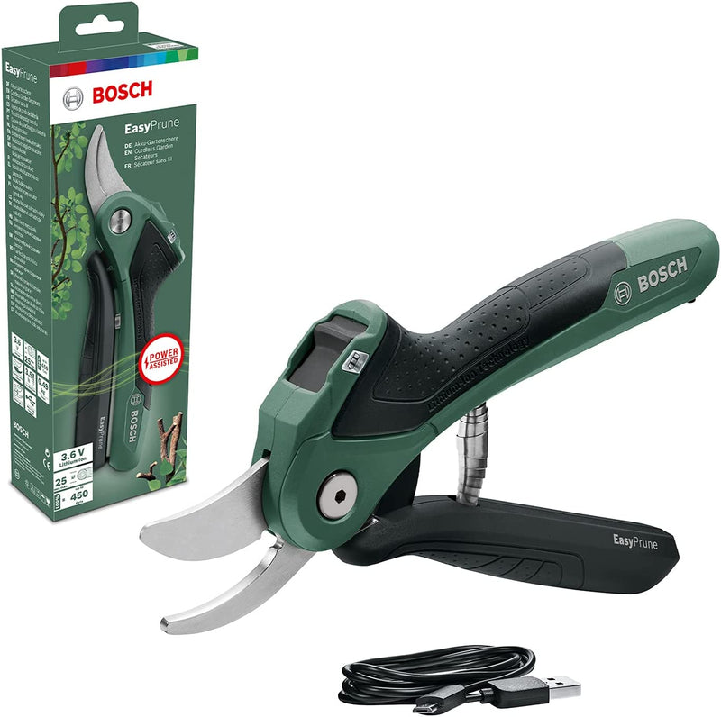 Easyprune Cordless Powered Secateurs (Integrated Lithium Ion Battery, 3,6 Volt, in Blister Pack)