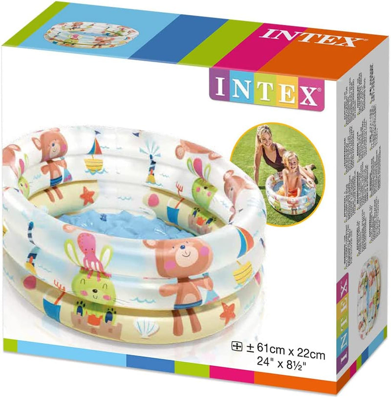 Intex Beach Buddies 3-Ring Baby Pool, Assorted