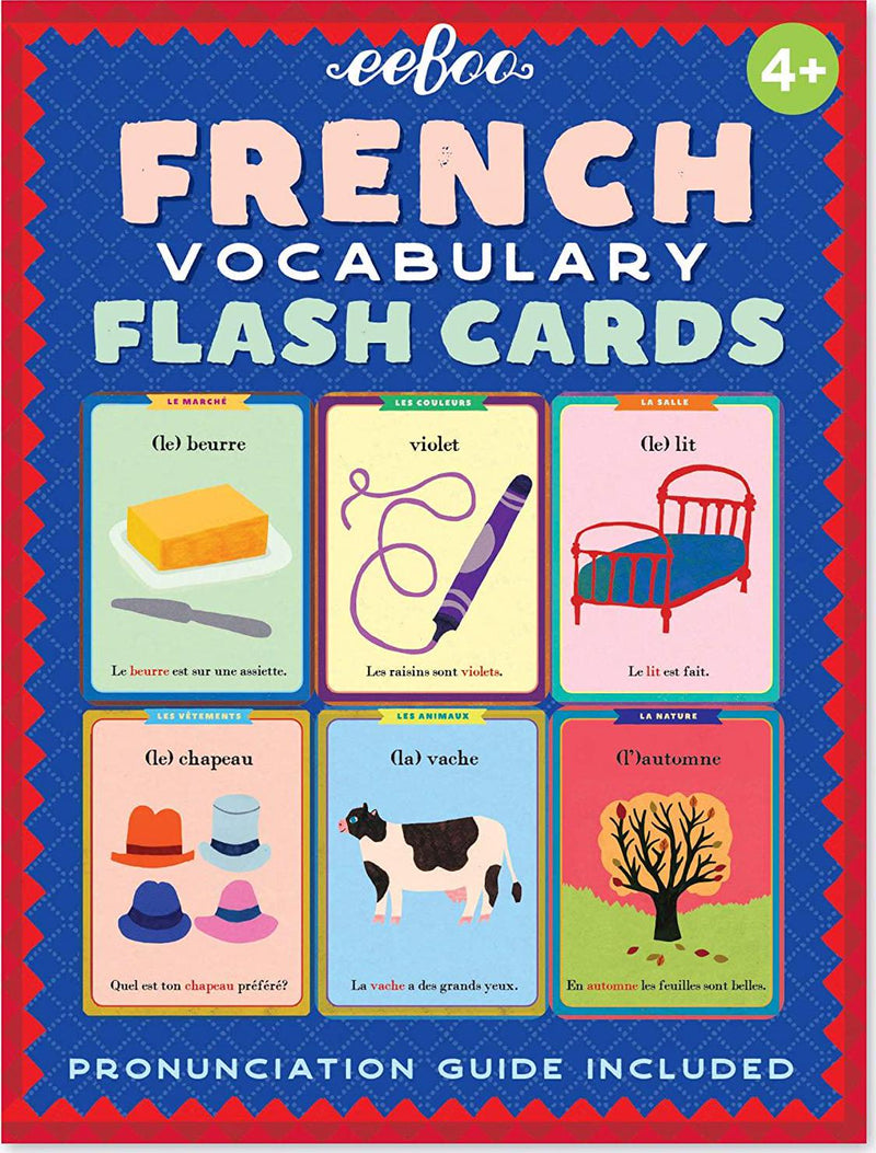 eeBoo French Flash Cards for Kids