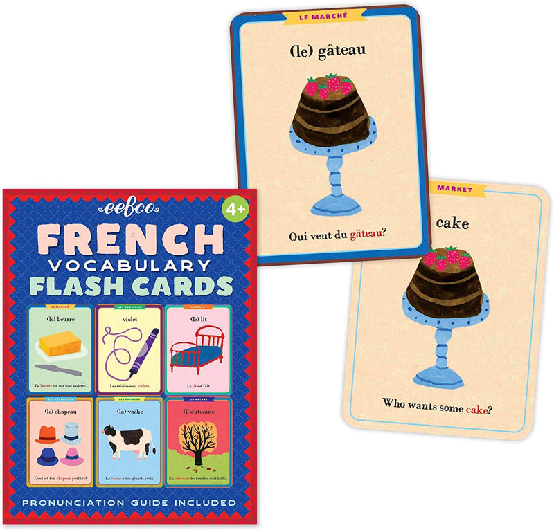 eeBoo French Flash Cards for Kids