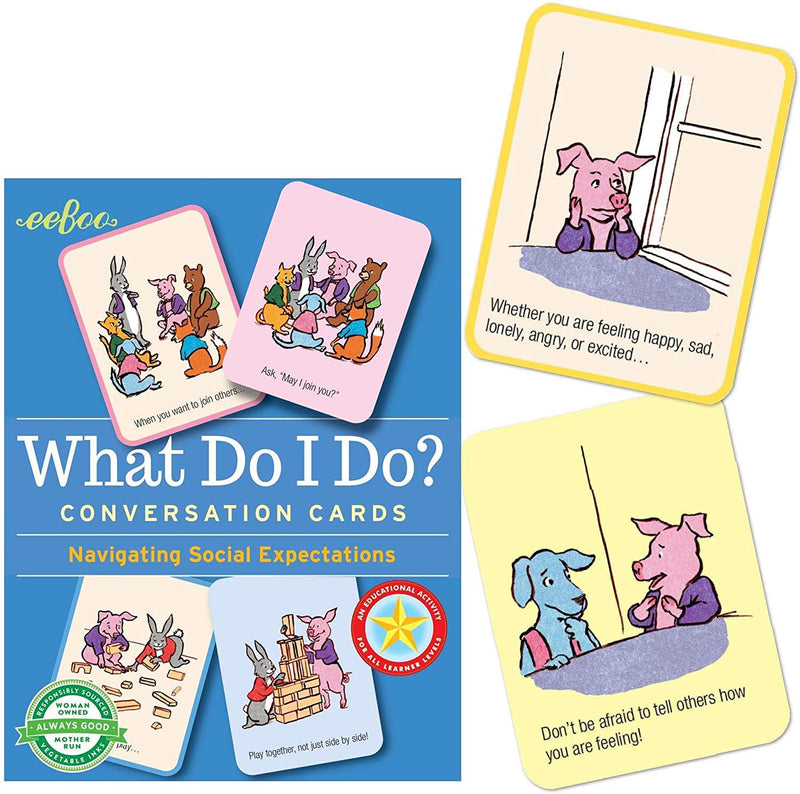 eeBoo What Do I Do Conversation Flashcards