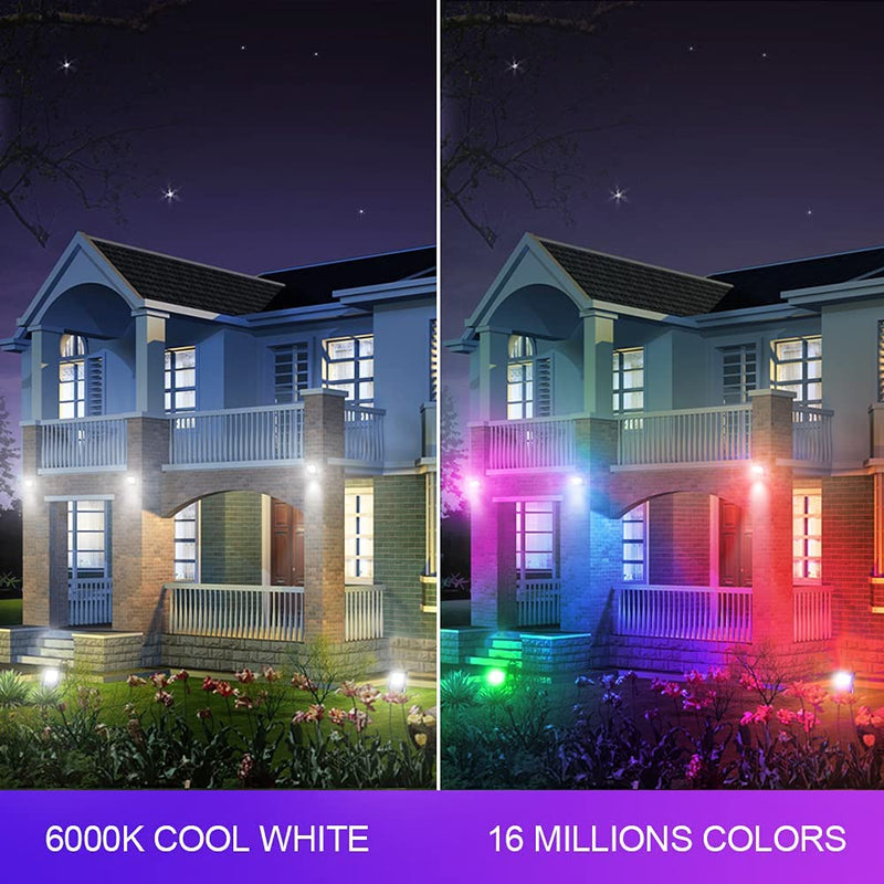 SHOPLED LED Flood Lights 15W Equivalent RGB Color Changing 16 Million