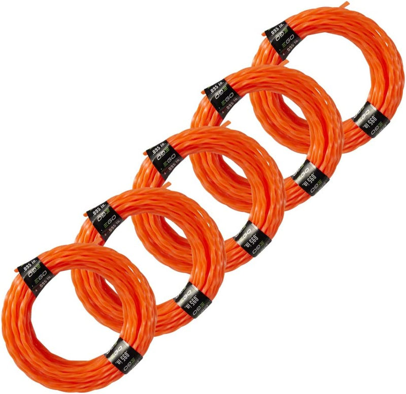 EGO Power+ AL2420P Pre-Cut 0.095-Inch Twisted Line (5-Pack) for EGO 56-Volt 15-Inch Trimmer & Multi-Head String Trimmer Attachment