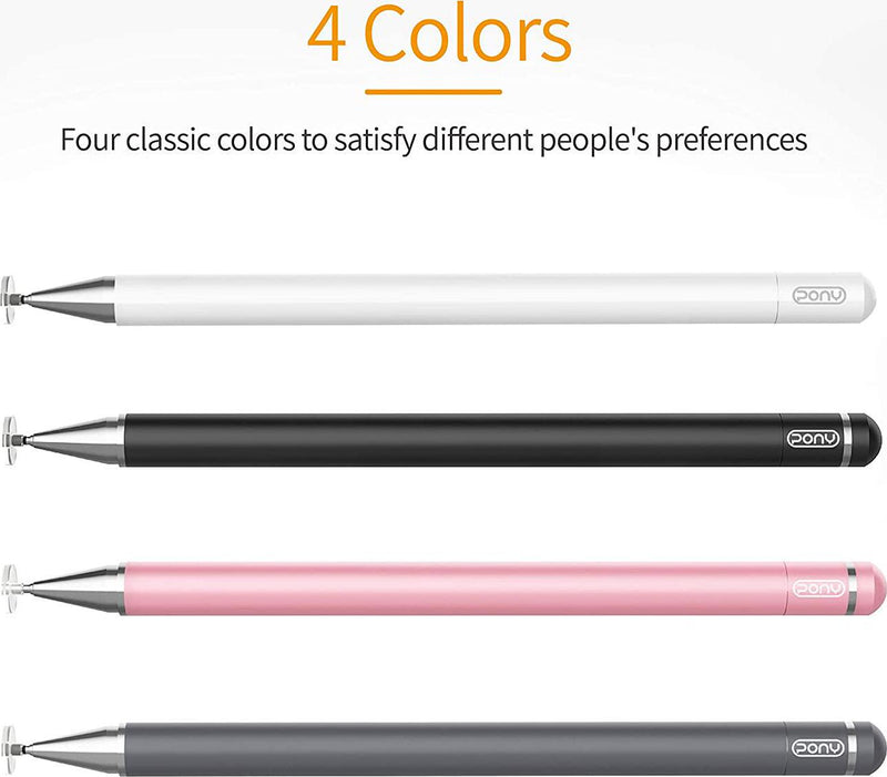 Stylus pens for ipad Pencil, PONY Capacitive Pen High Sensitivity & Fine  Point, Magnetism Cover Cap, Universal for Apple/iPhone/Ipad  pro/Mini/Air/Android/Microsoft/Surface and Other Touch Screens. 
