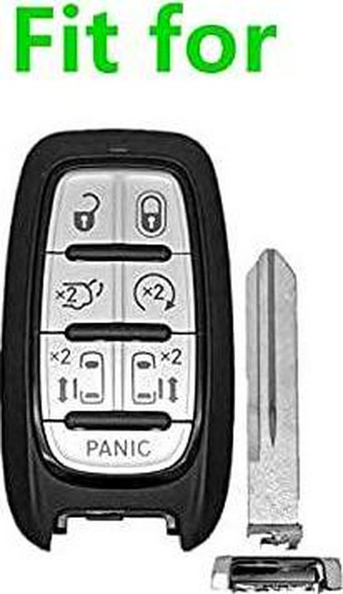 only fits for 2017 2018 2019 2020 2021 Chrysler Pacifica 2020 2021 Voyager Smart Keyless Remote Control Cover M3N-97395900 68217832AC 7812A-97395900 Red and red