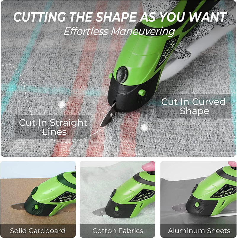 Cordless Electric Scissors USB Rechargeable Cutter Fabric Cutter Crafts  Sewing Cardboard Scrapbooking Cutting Tool 