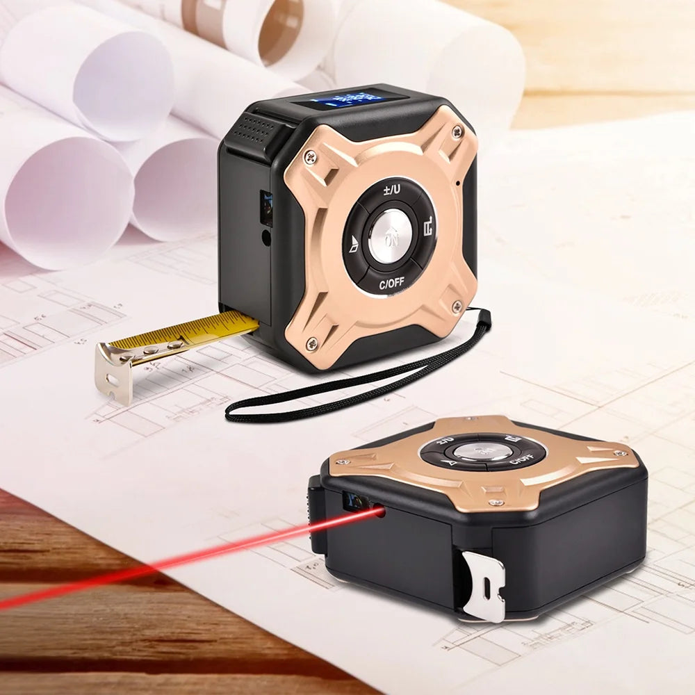 Alba Ranger Measuring Device Kkmoon 3 in 1 Tape Measure - Digital Ranger Finder 16Ft