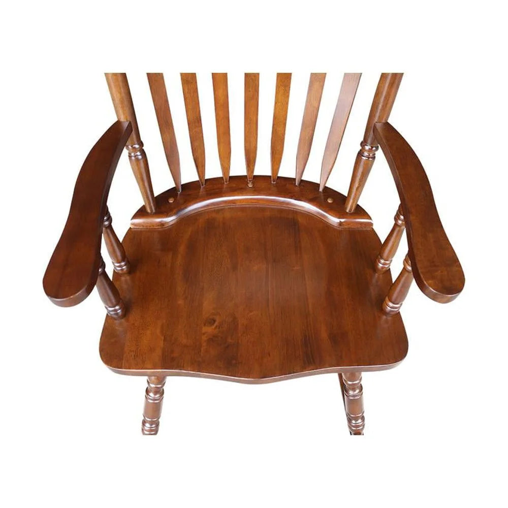 Solid Board Rocker Solid Wood Rocker - International Concepts Elegant Furniture