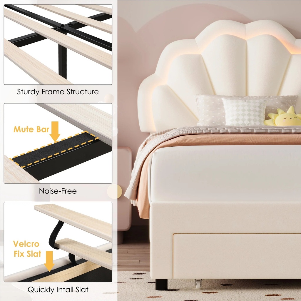 homfa-twin-size-led-bed-frame-with-drawer-velvet-upholstered-platform-bed-with-adjustable-petal-headboard-for-kid-beige-07-d7694659cedaa8d760630350e74595ad.jpg