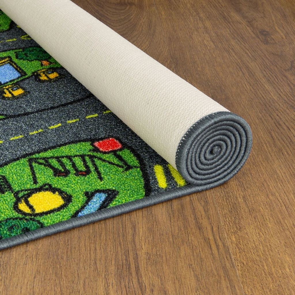 Jungtier Retro City Traffic Car Area Rug for Kids
