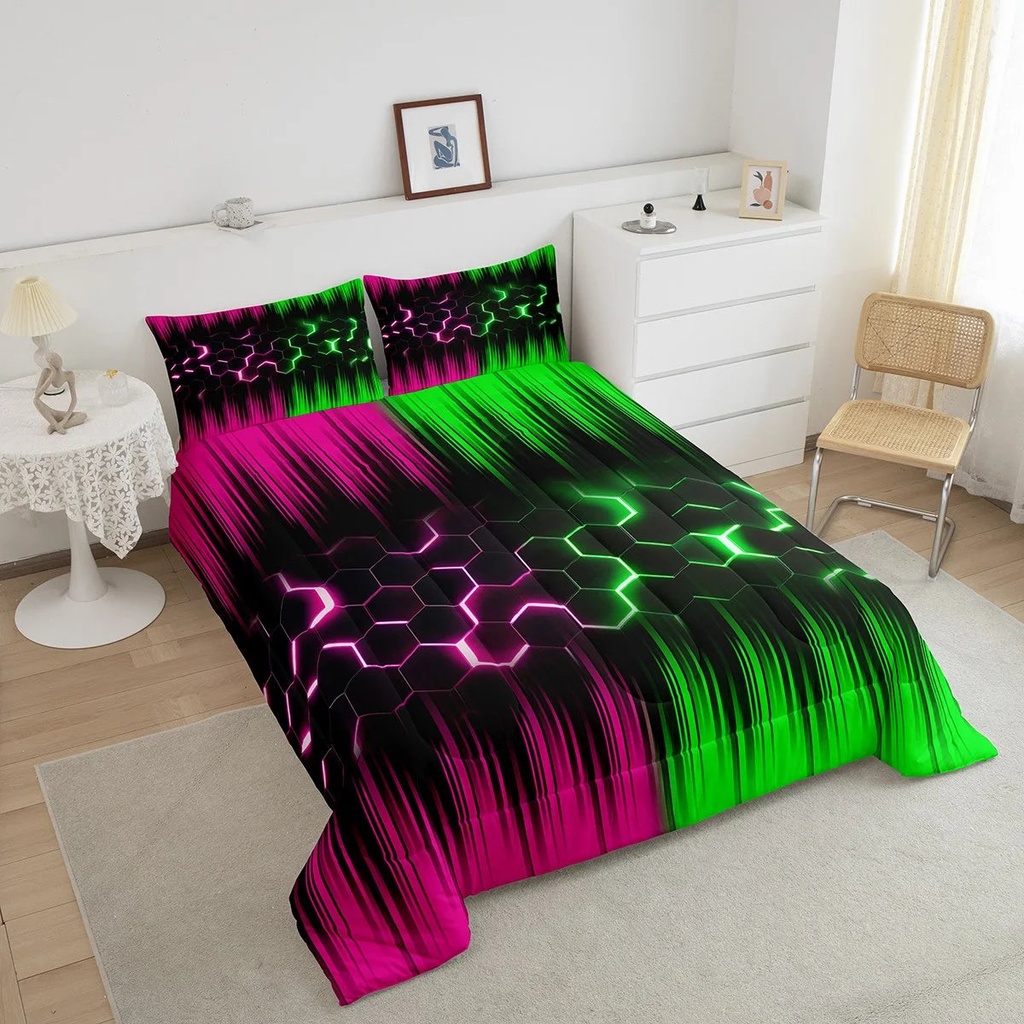 yst-geometric-honeycomb-comforter-set-twin-neon-pink-green-black-striped-bedding-set-for-girls-boys-kids-adult-abstract-gradient-ombre-comforter-set-geometry-beehive-hexagon-bed-set-2pcs-03-4555e47507373cb50973caa4d5a1e2fd.jpg