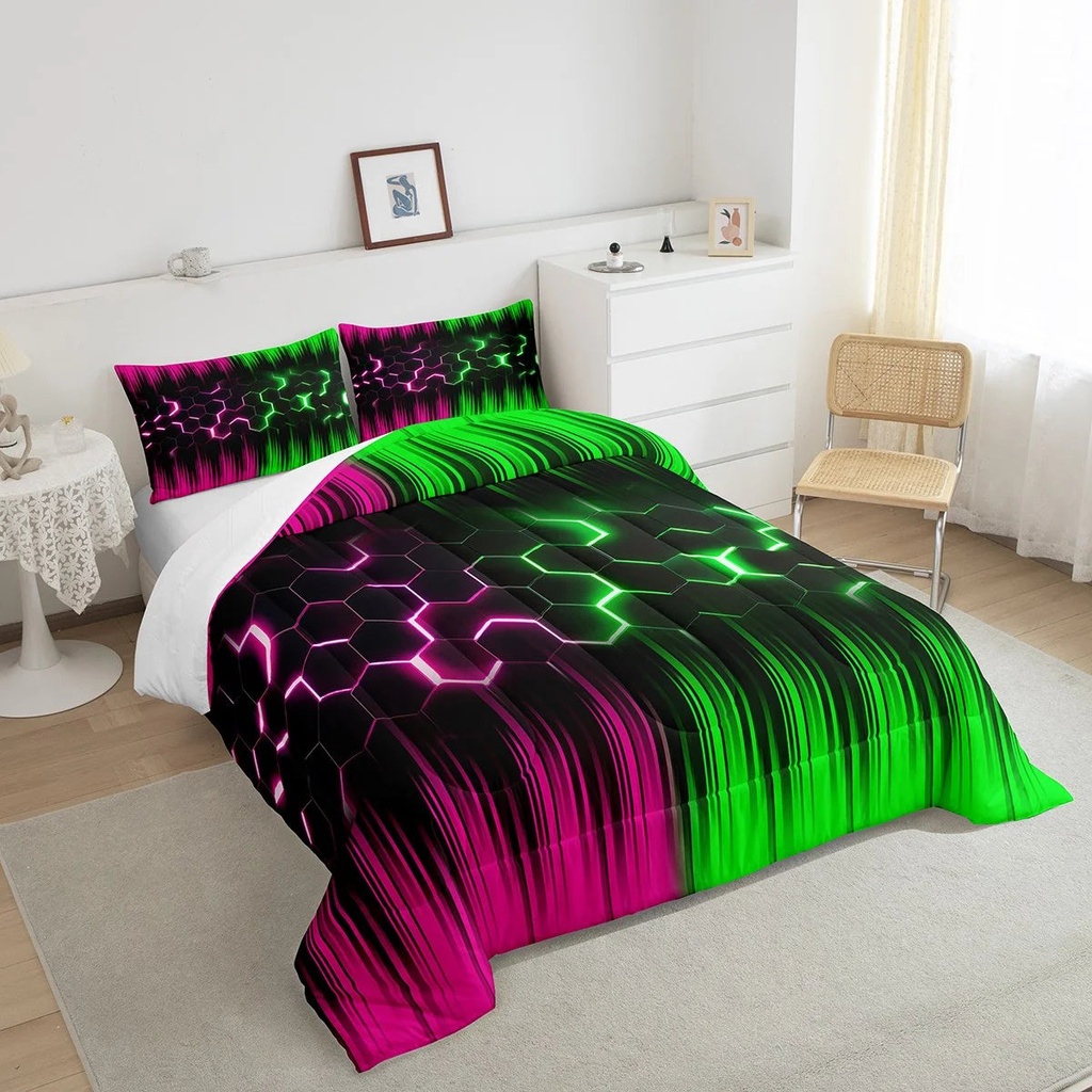 yst-geometric-honeycomb-comforter-set-twin-neon-pink-green-black-striped-bedding-set-for-girls-boys-kids-adult-abstract-gradient-ombre-comforter-set-geometry-beehive-hexagon-bed-set-2pcs-04-bf4ef3b407fe59cf5def87db9de60dcb.jpg