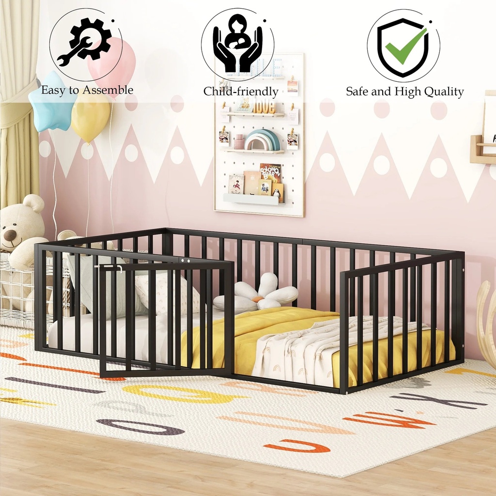 bellemave-twin-floor-bed-with-fence-rails-and-lockable-door-twin-metal-floor-bed-for-toddler-child-boys-girls-metal-bed-frame-montessori-floor-bed-play-area-for-kids-black-03-1c8ee99d1423d6c3a2499523b320315e.jpg