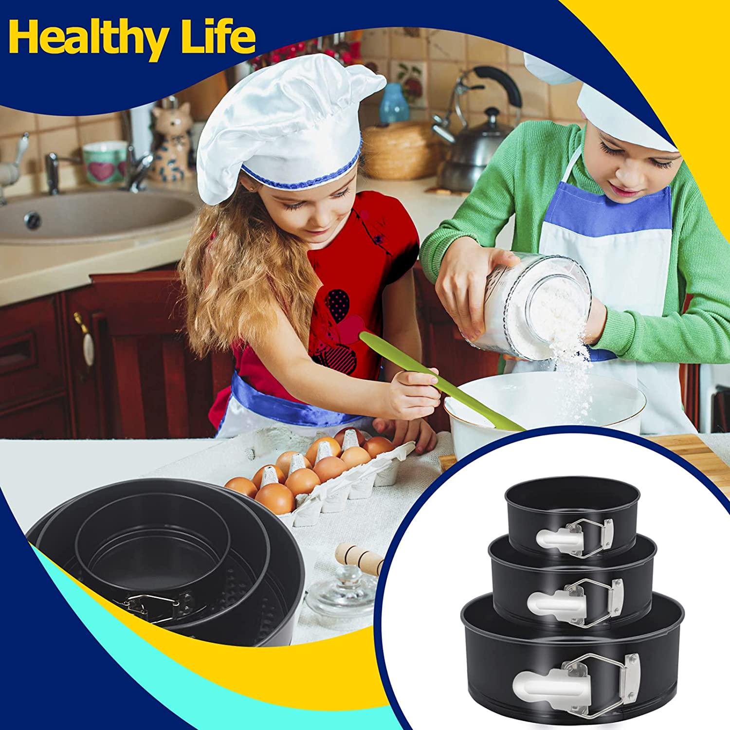 Springform Pan Set - Nonstick Cake Pans for Baking