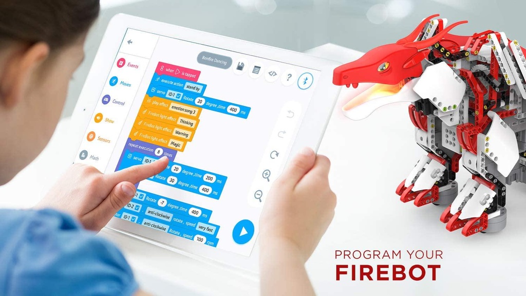 JIMU Robot Firebot Kit - STEM Building & Coding Robot | UBTECH