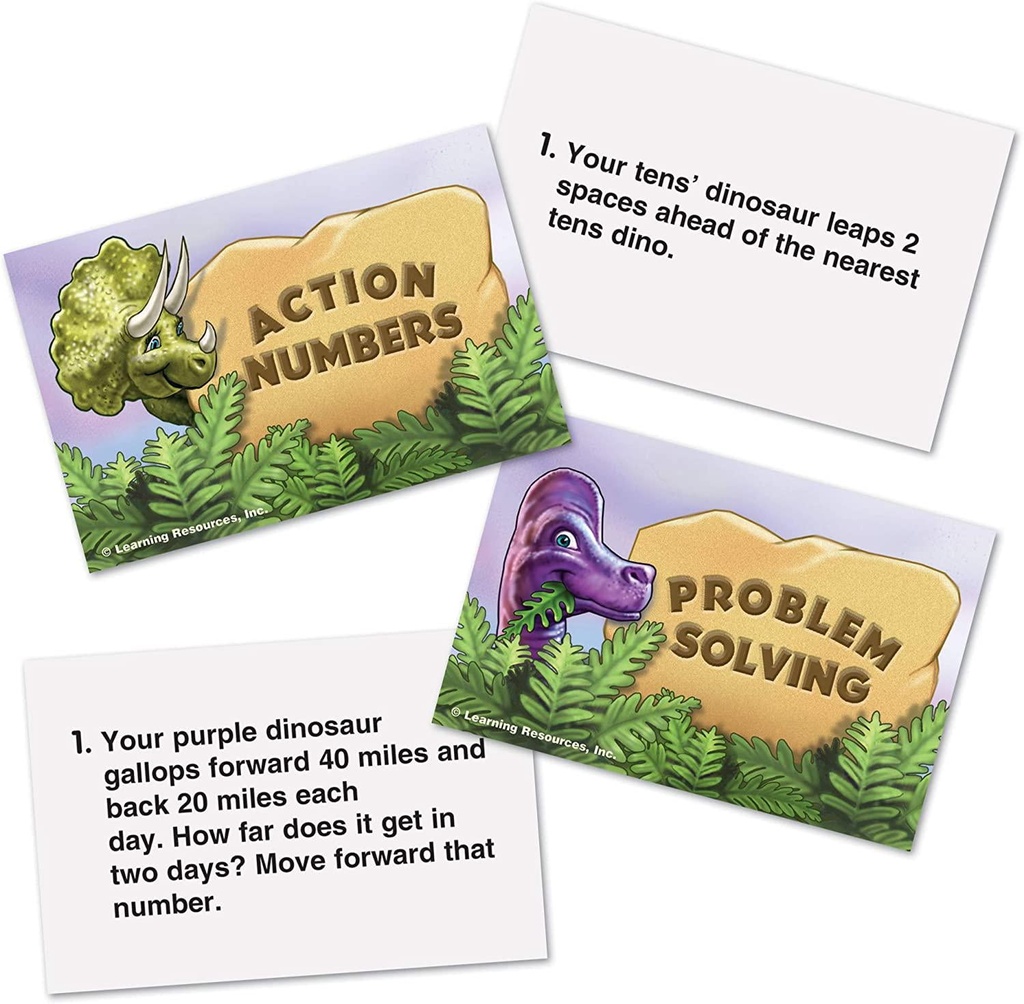Dino Math Tracks Game - Fun Math Learning for Ages 6+
