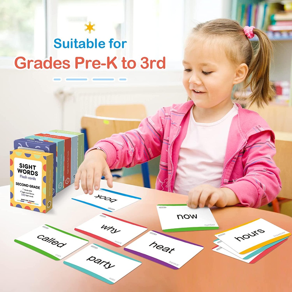 SpringFlower 600 Sight Words Flash Cards for Kids Learning