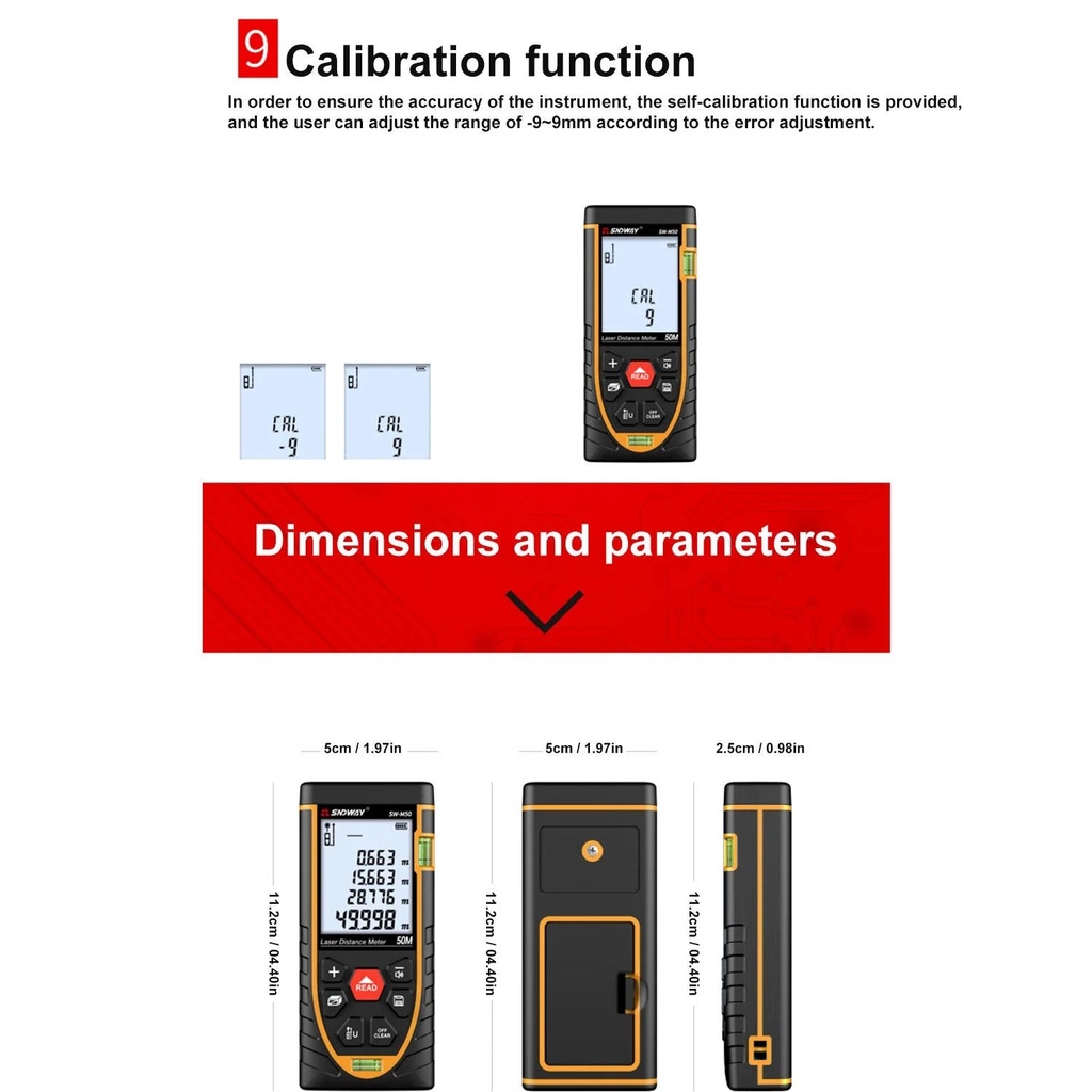 Laser Ranger Ruler High-Precision Laser Rangefinder | SNDWAY Electronic Ruler
