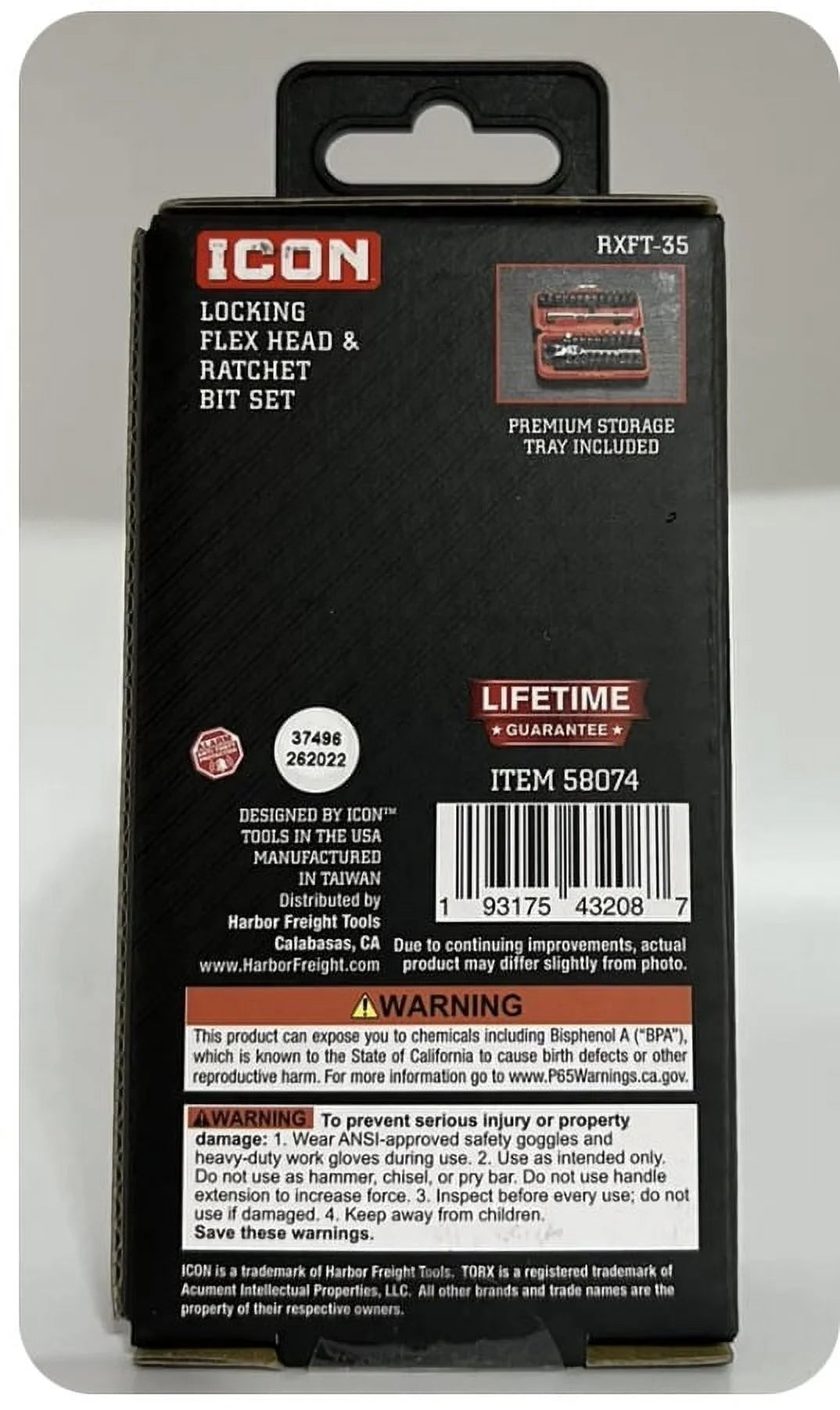 Buy ICON Locking Flex Head Ratchet and Bit Set - 35-Piece