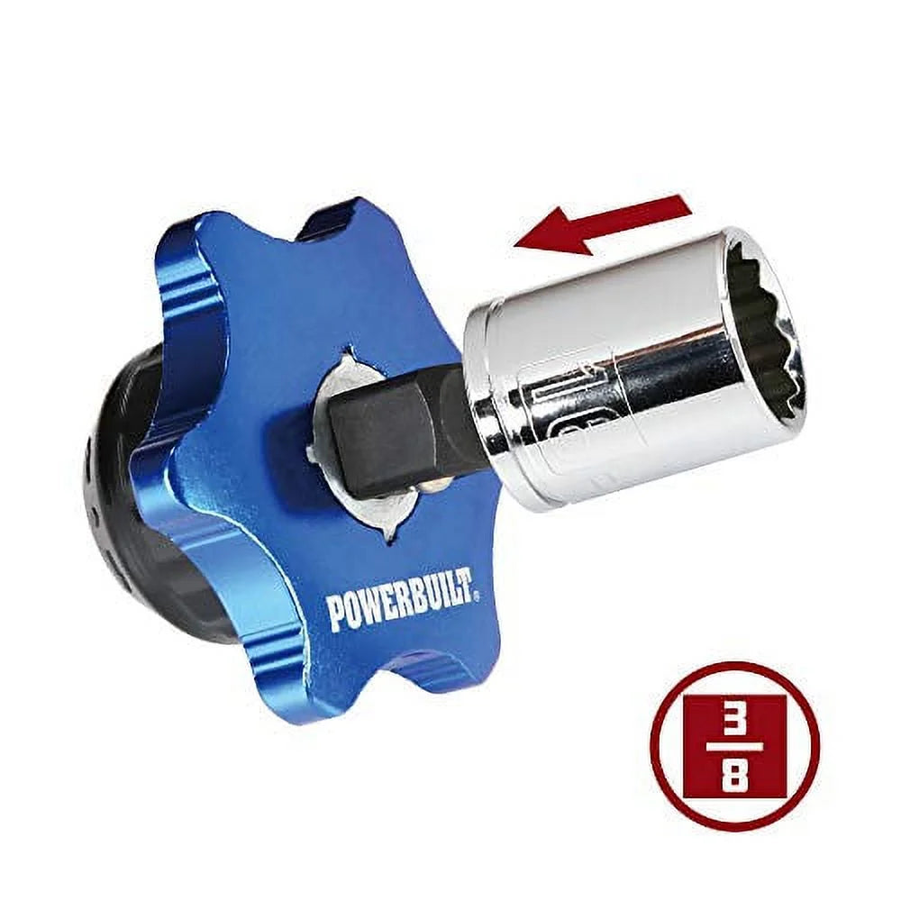 Powerbuilt 3/8 Inch Drive Palm Ratchet Handle - 941264