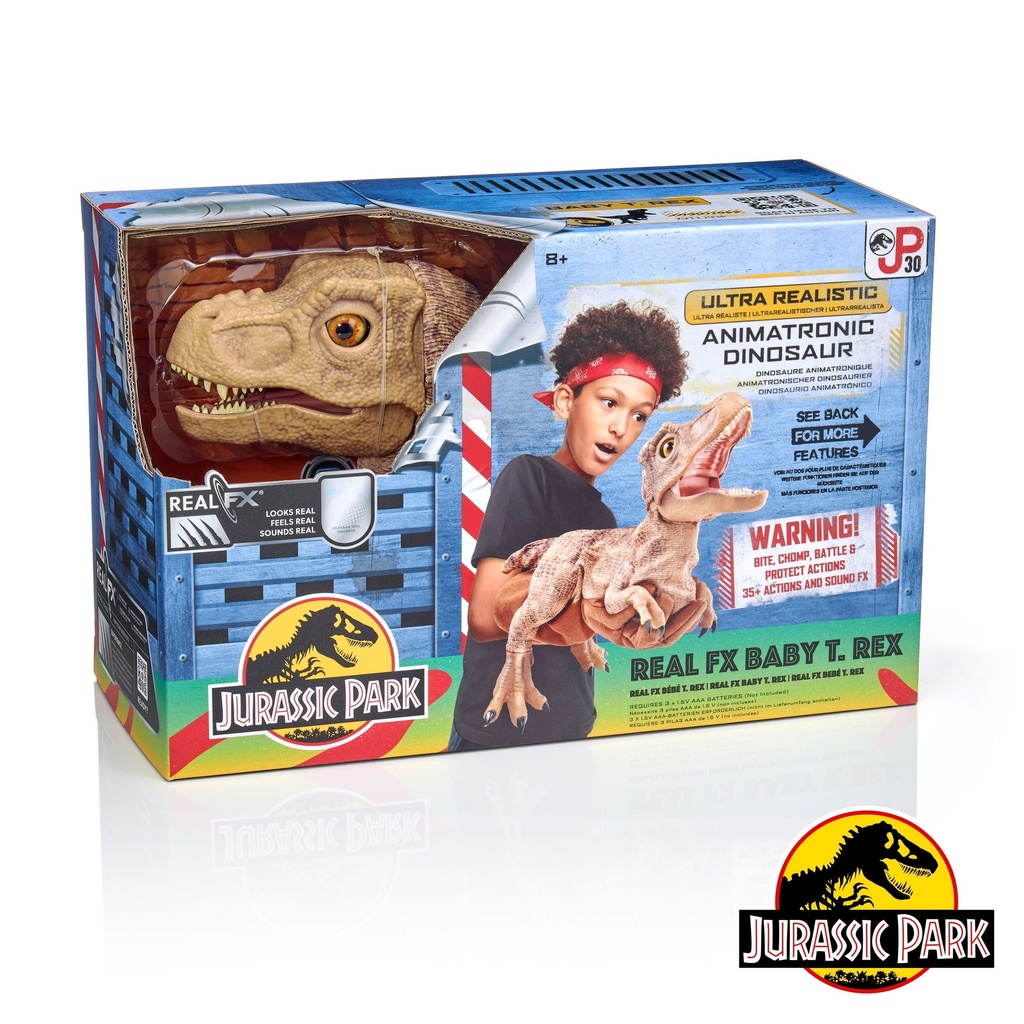 Jurassic World REALFX Baby T-Rex Puppet Toy - Realistic Fun