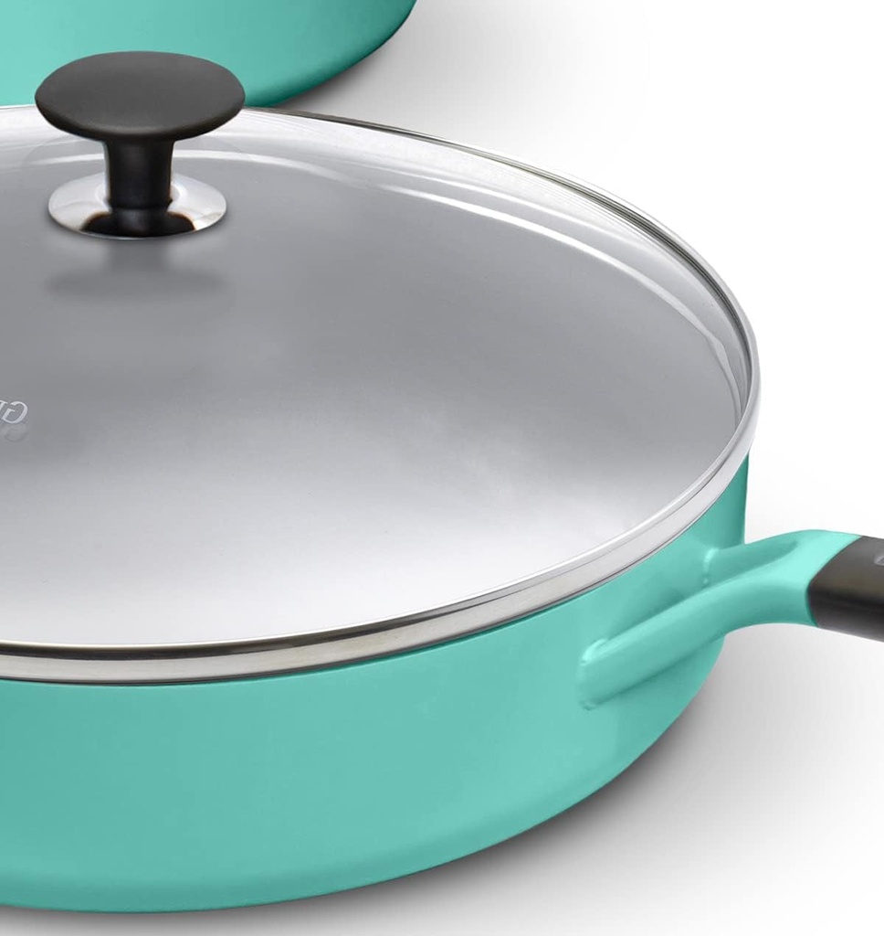 Greenpan Smartshape Nonstick Cookware Set - 6 Piece Turquoise