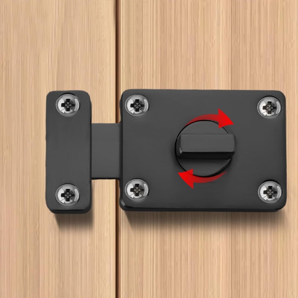 Bolt Rotation Lock Rust-Resistant Rotate Bolt Latch for Gates & Doors