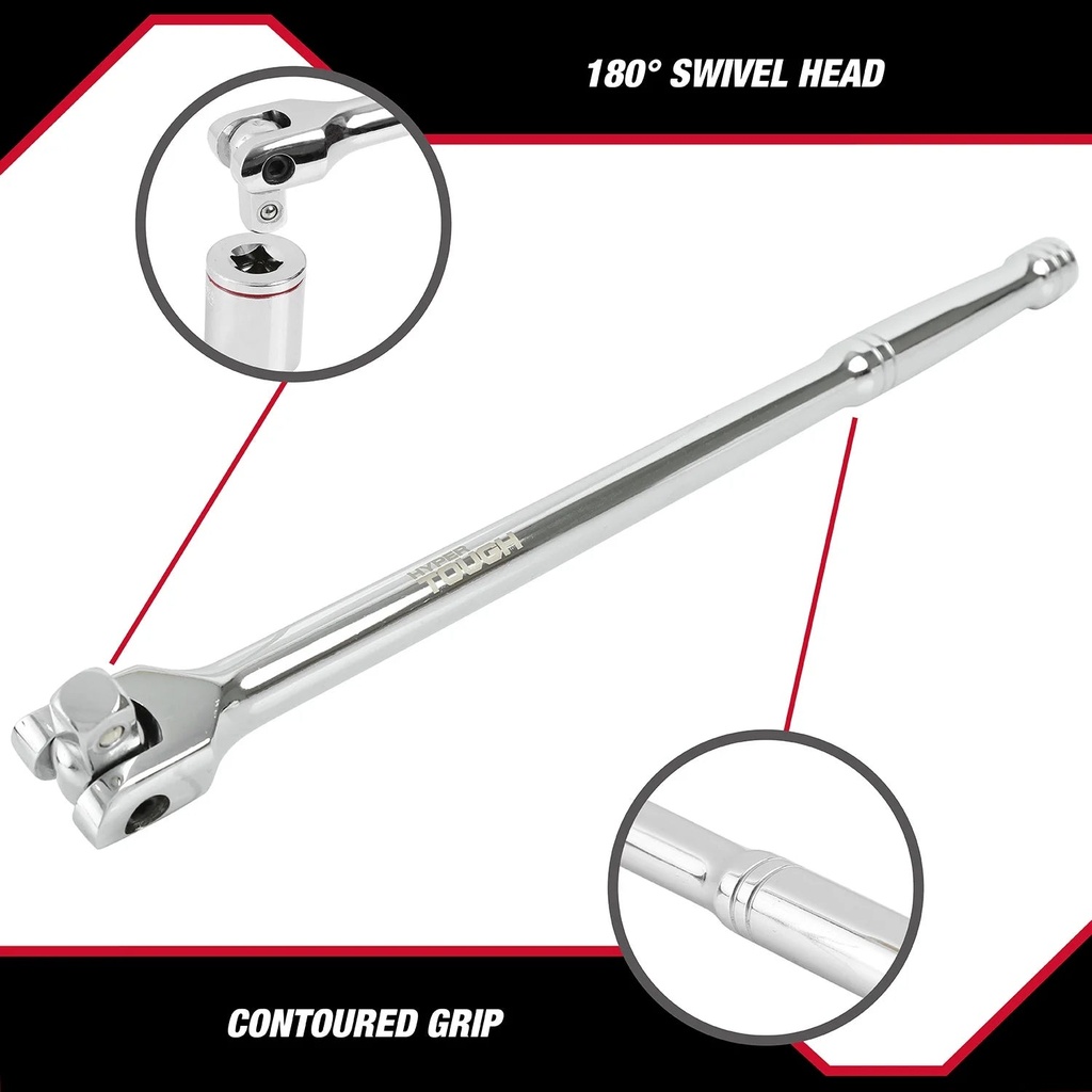 Rust Breaker Hyper Tough 15-Inch Rust Resistant Breaker Bar - High Torque