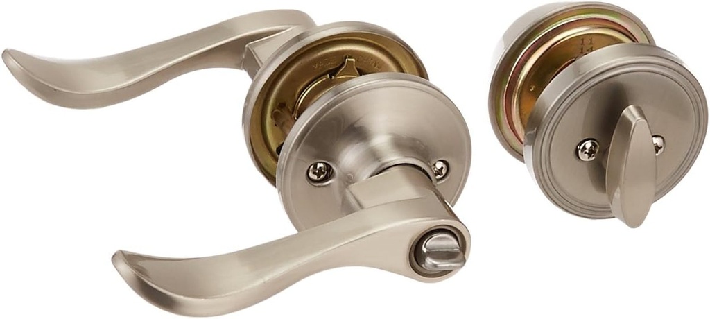 Schlage JC60 V SEV 619 Keyed Entry Lock Deadbolt - Satin Nickel