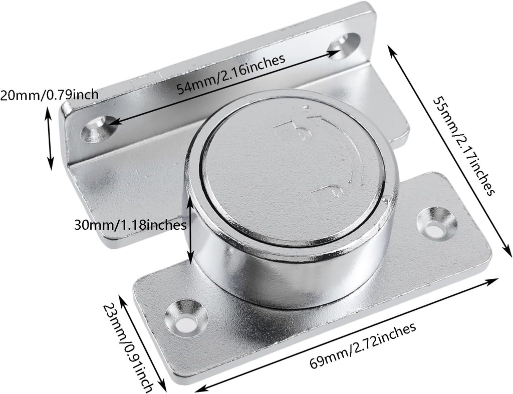 Detent Rotation Latch 90 Degree Rotating Bolt Latch for Door & Cabinet Hardware
