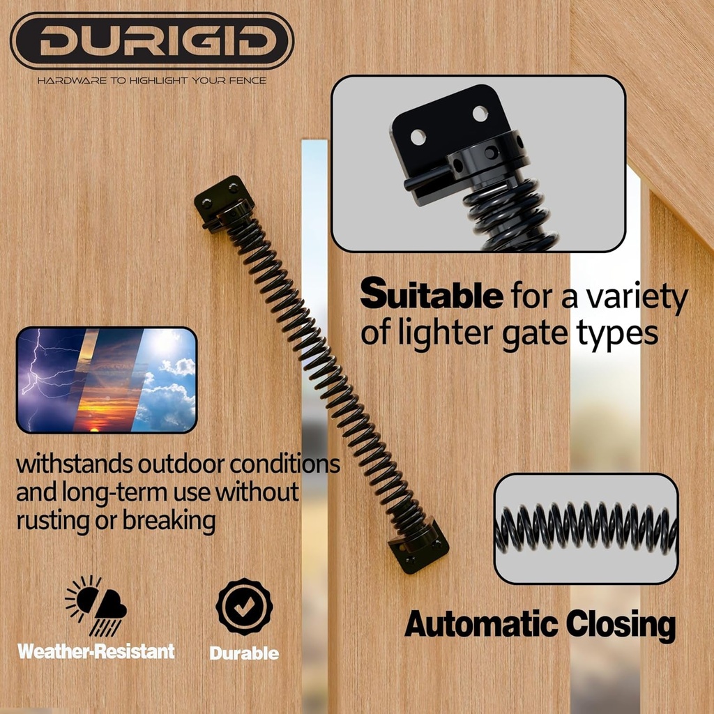 Spring Auto Gate Heavy Duty Self Closing Gate Springs for Outdoor Gates