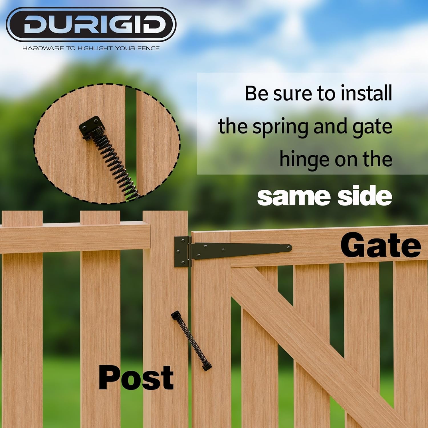 Heavy Duty Self Closing Gate Springs for Outdoor Gates